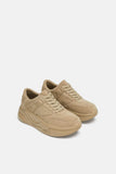 SPLIT SUEDE PLATFORM SNEAKERS