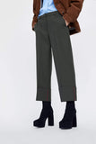 TROUSERS WITH TURN-UP HEM